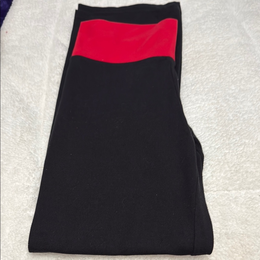 Black and Red Leggings